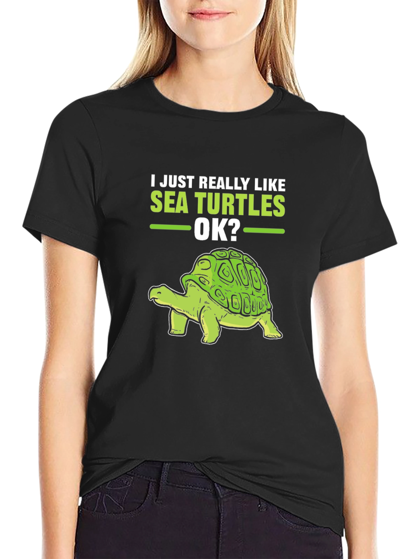 Sea Turtle Lover T-Shirt - Just Really Like Sea Turtles OK? - 2