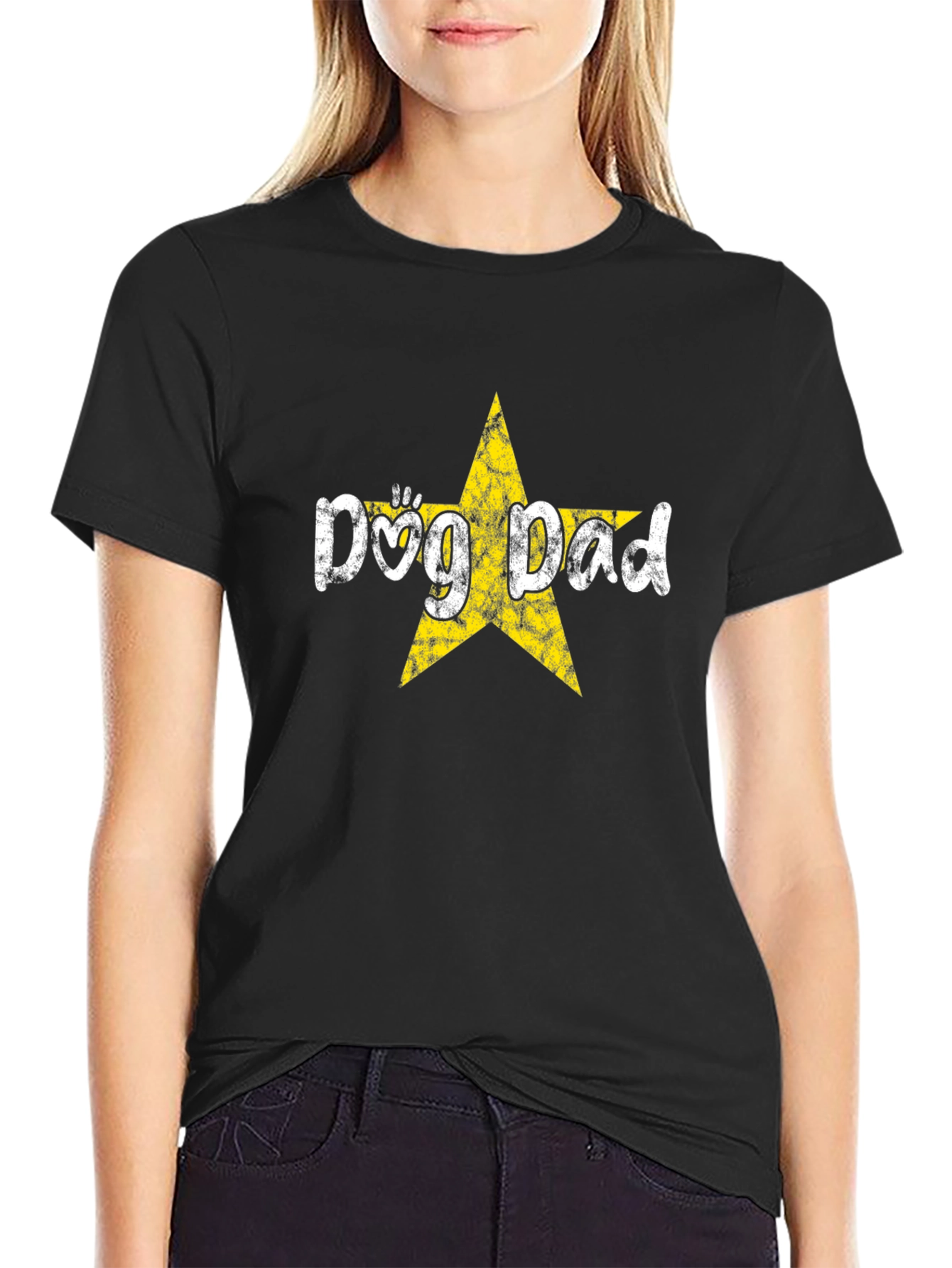 Dog Dad Star Graphic Tee -  Casual Comfort - 2