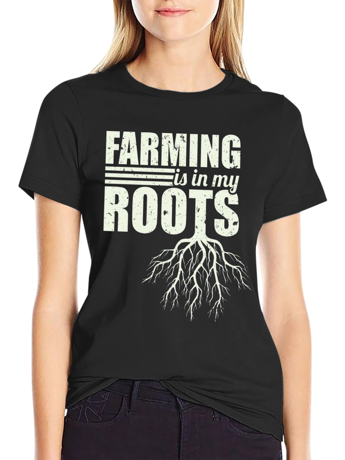 Black Farming is in My Roots T-Shirt view 2