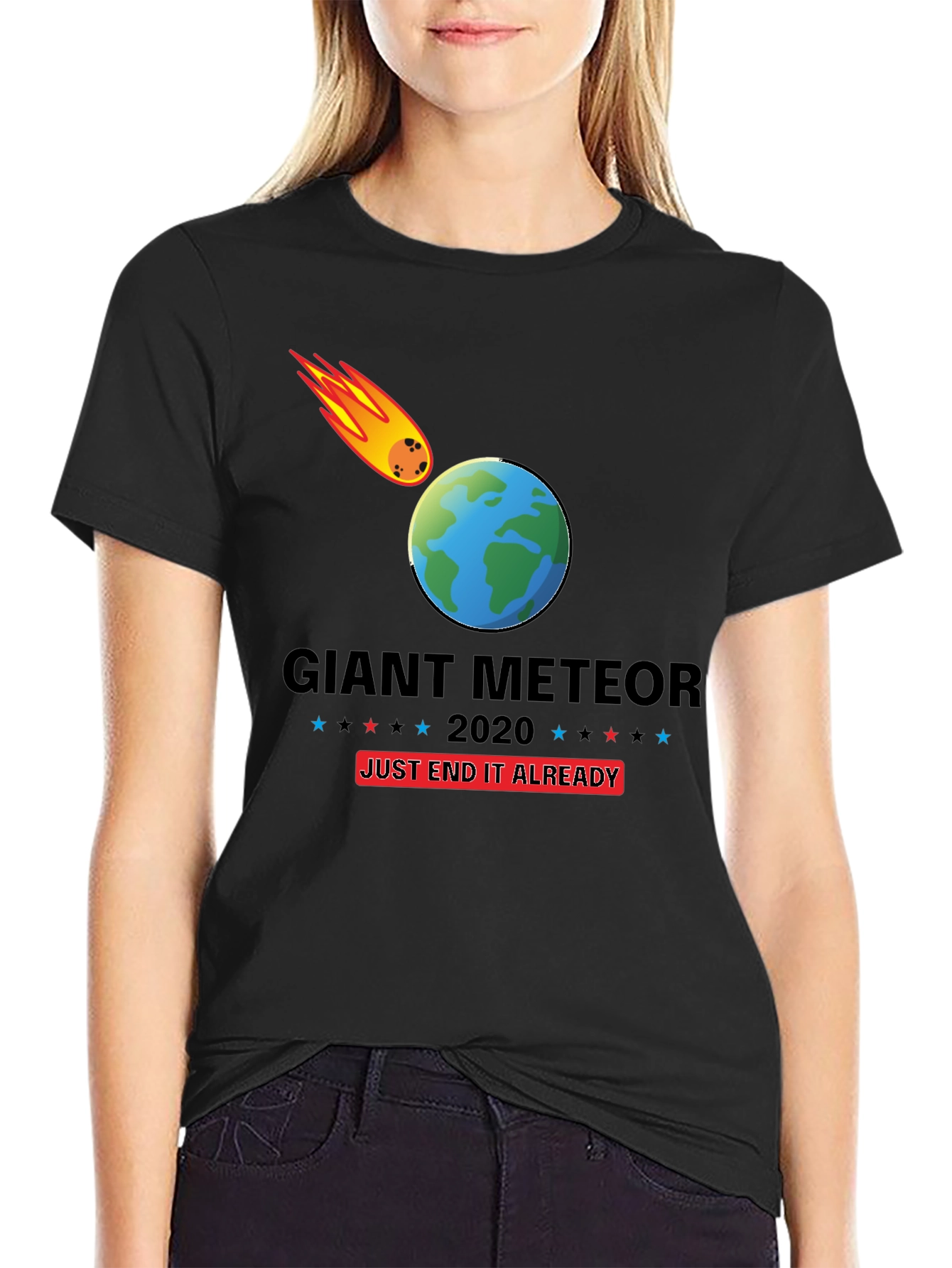 Black Giant Meteor 2020 T-Shirt - End It Already! view 2