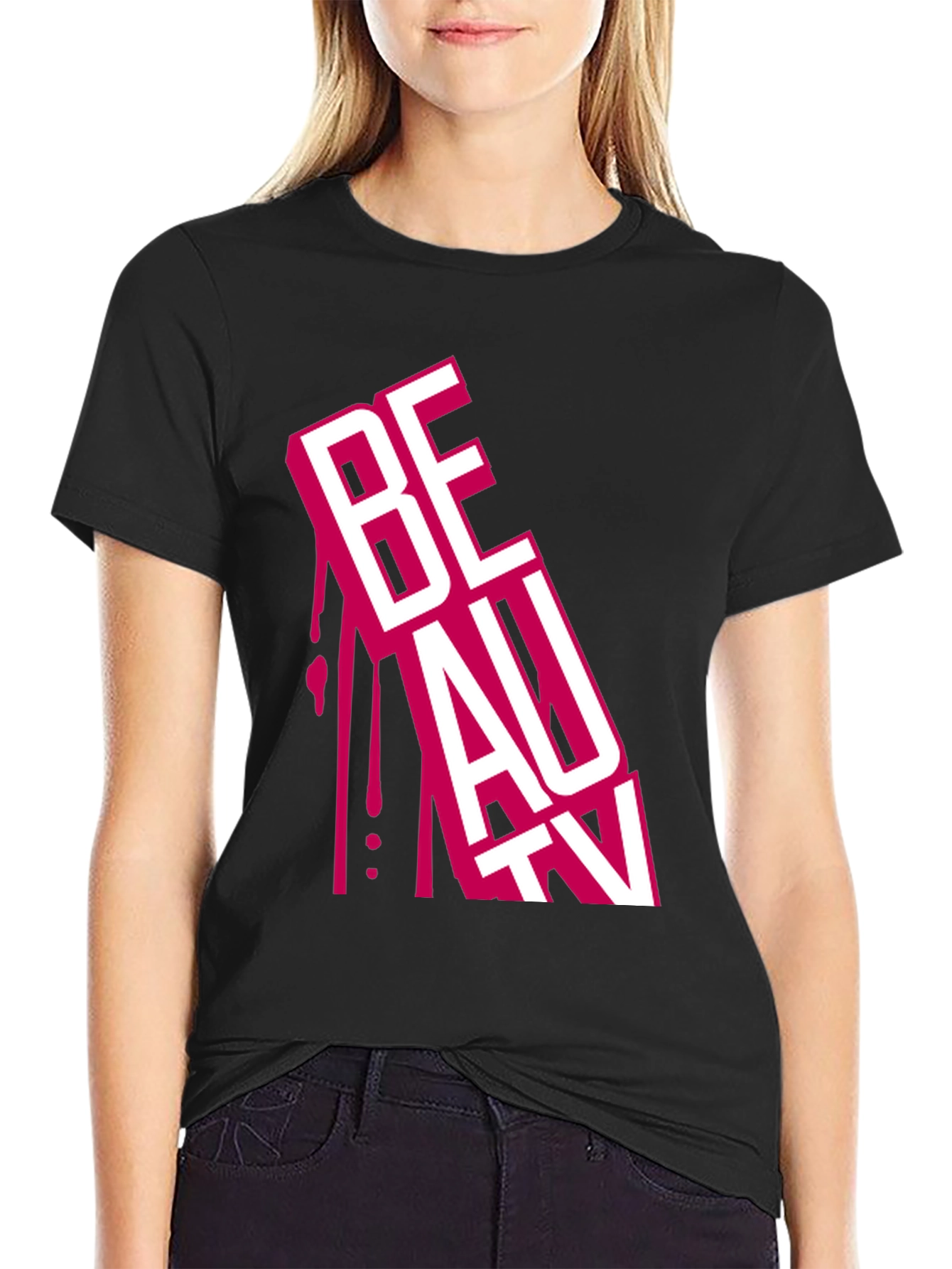 Black Beauty Drip Graphic Tee - Bold Streetwear view 2