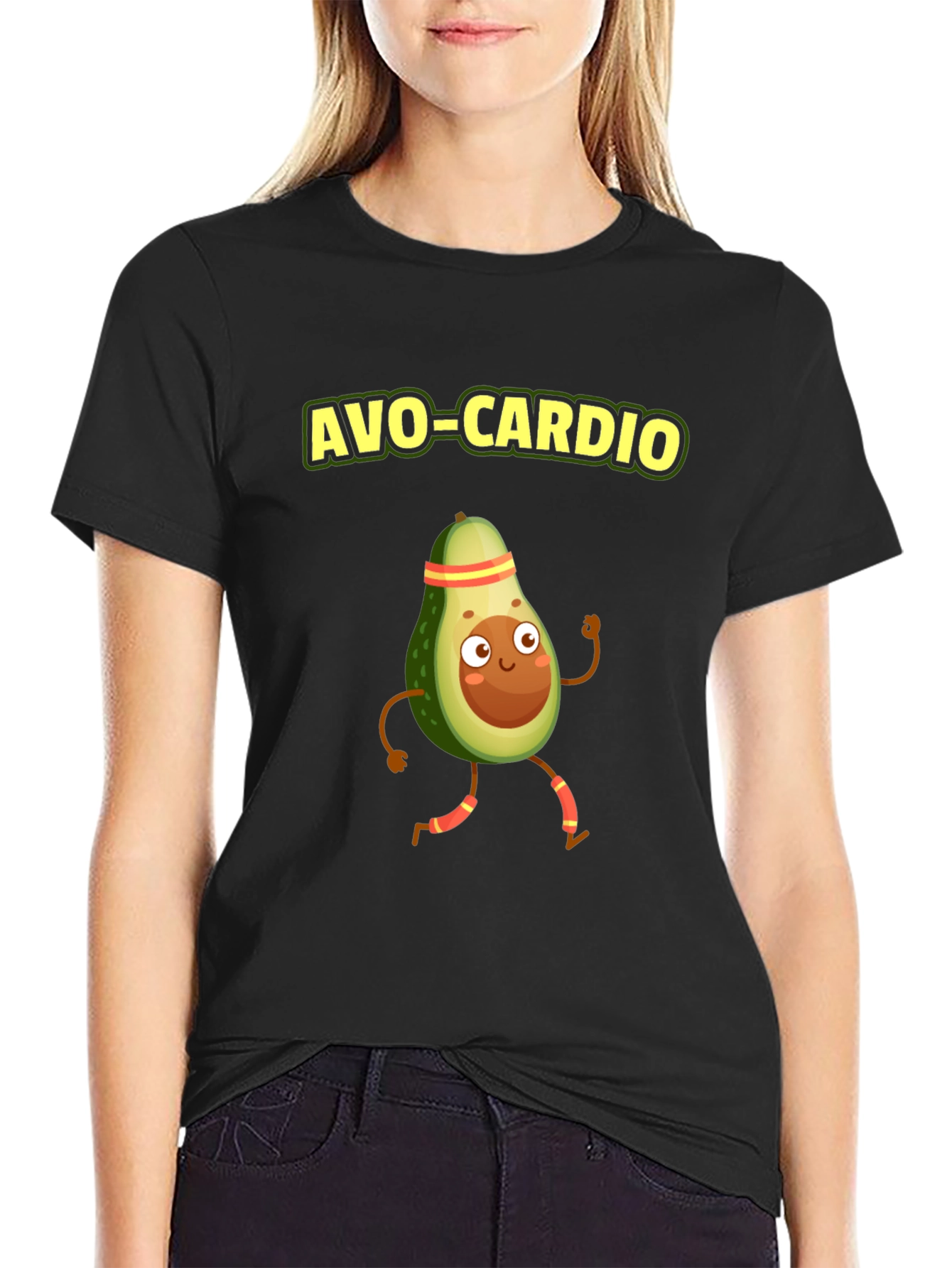Black Avo-Cardio Black T-Shirt view 2