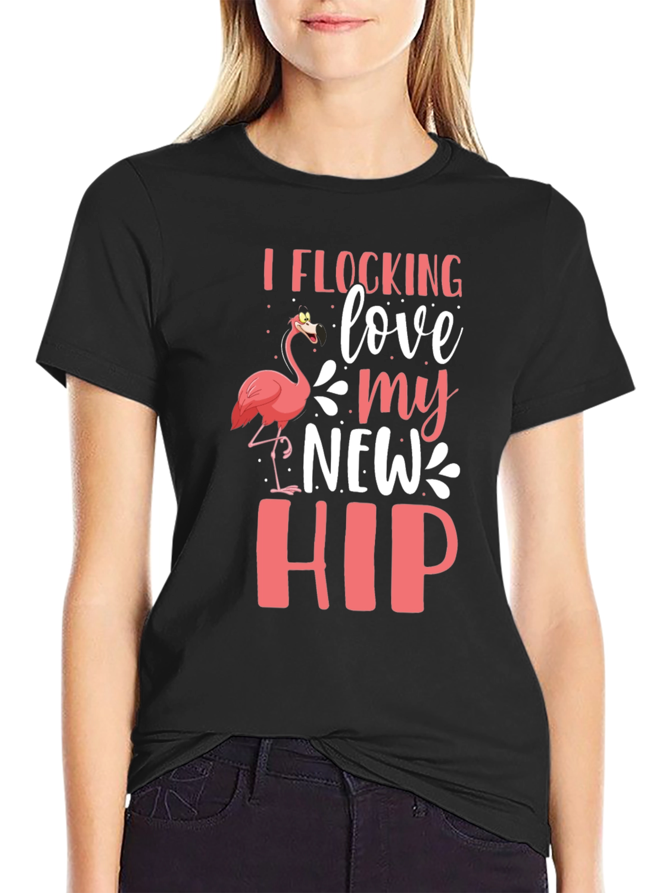 Black I Flocking Love My New Hip Graphic Tee view 2