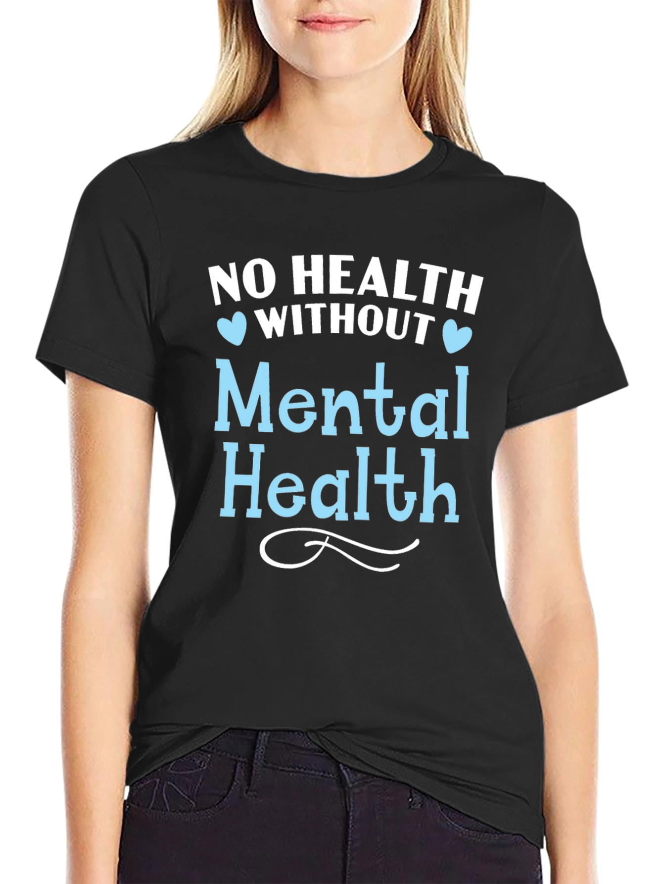 Black Mental Health Awareness T-Shirt view 2