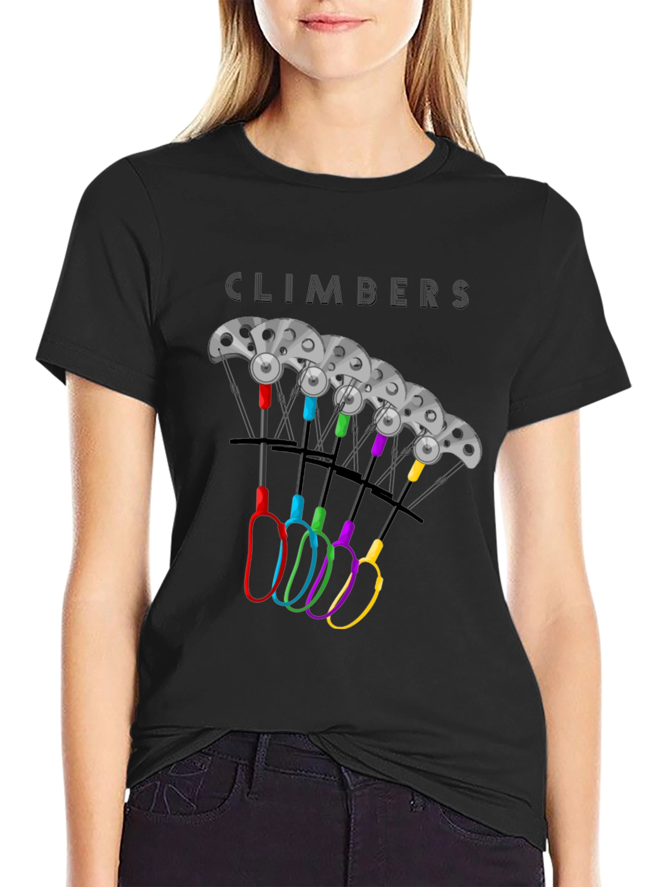 Black Climbers Multi-Cam Climbing T-Shirt view 2