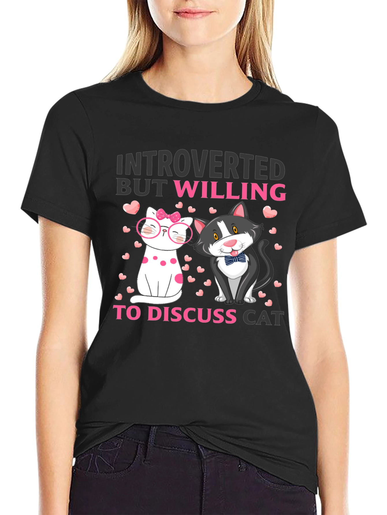Introverted Cat Lover T-Shirt - 2