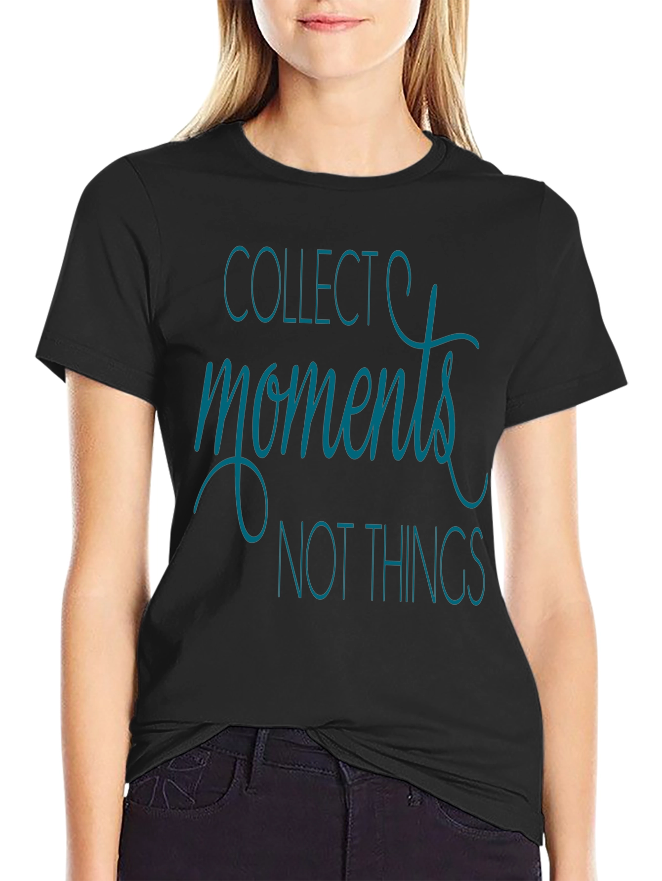 Black Collect Moments Graphic Tee - Black Short Sleeve Shirt view 2