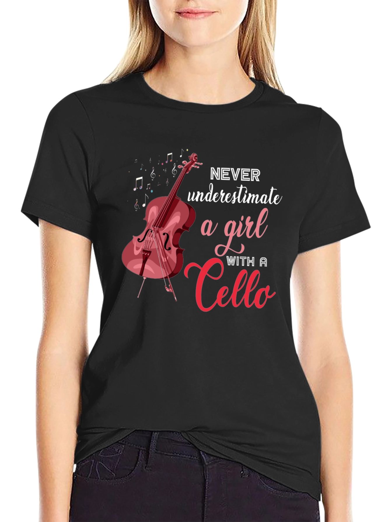 Cello Girl T-Shirt: Music Lover Tee - 2