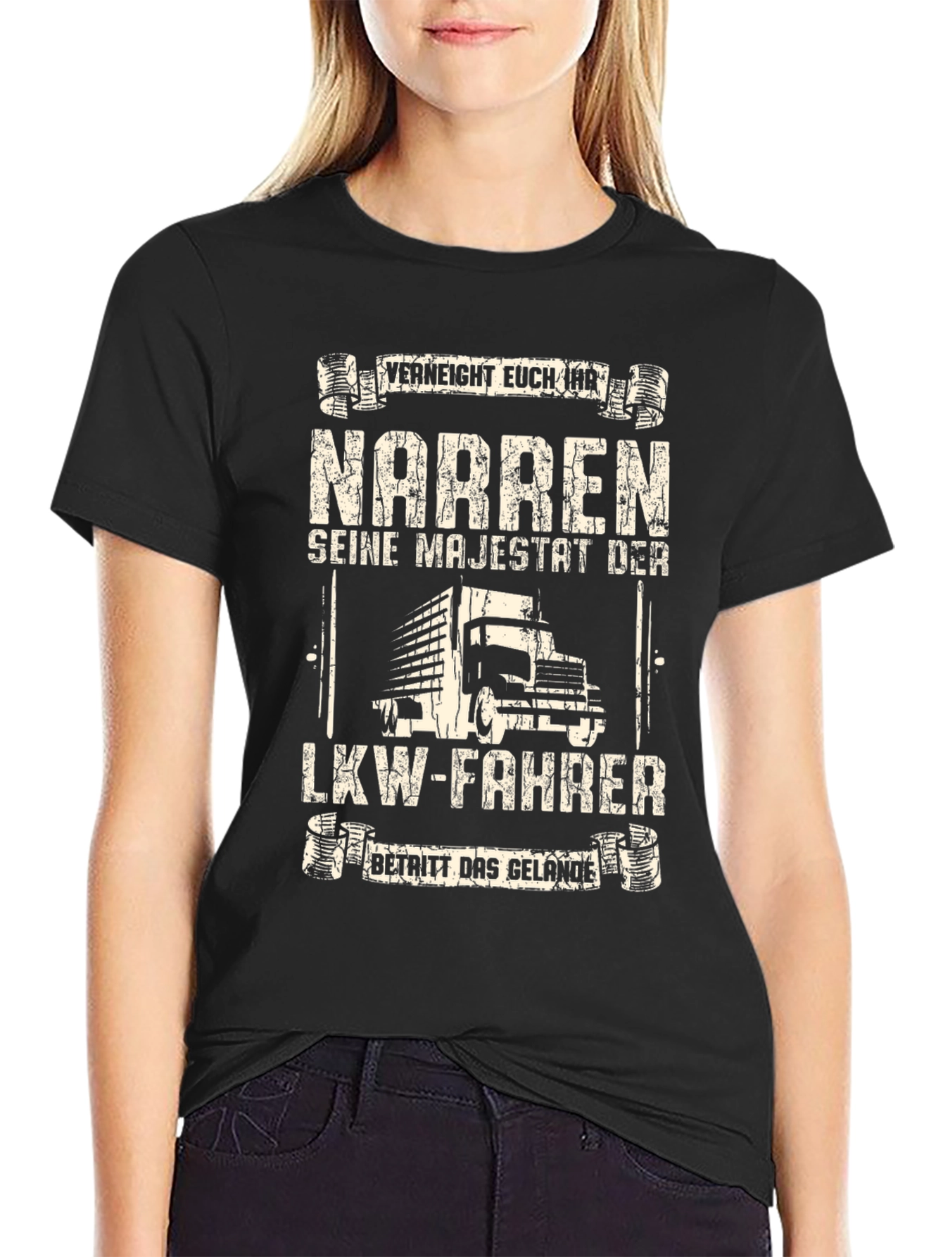 Funny German Trucker T-Shirt - "Seine Majestät Der LKW-Fahrer" - 2