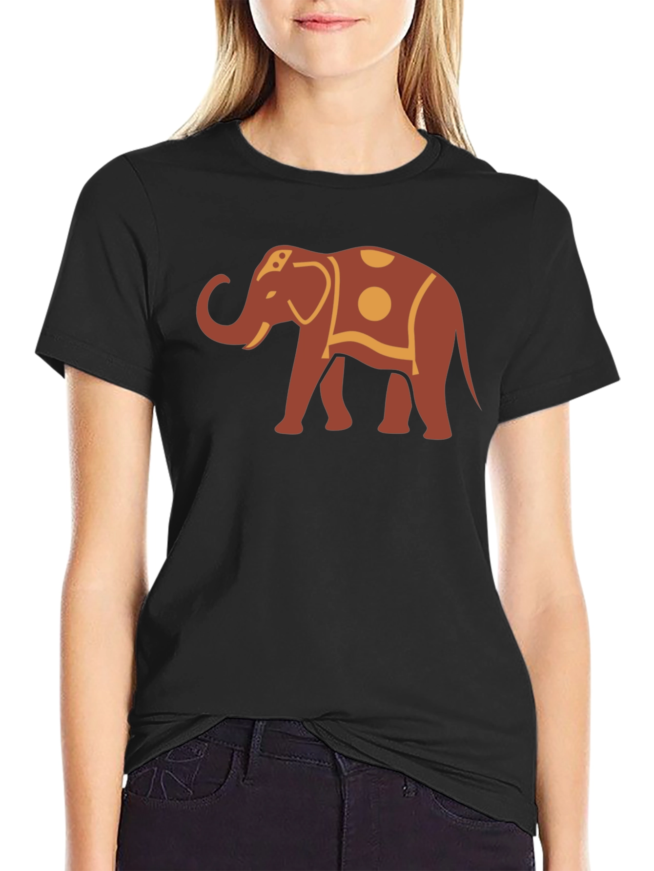 Black Elephant Graphic Tee - Unique Style view 2
