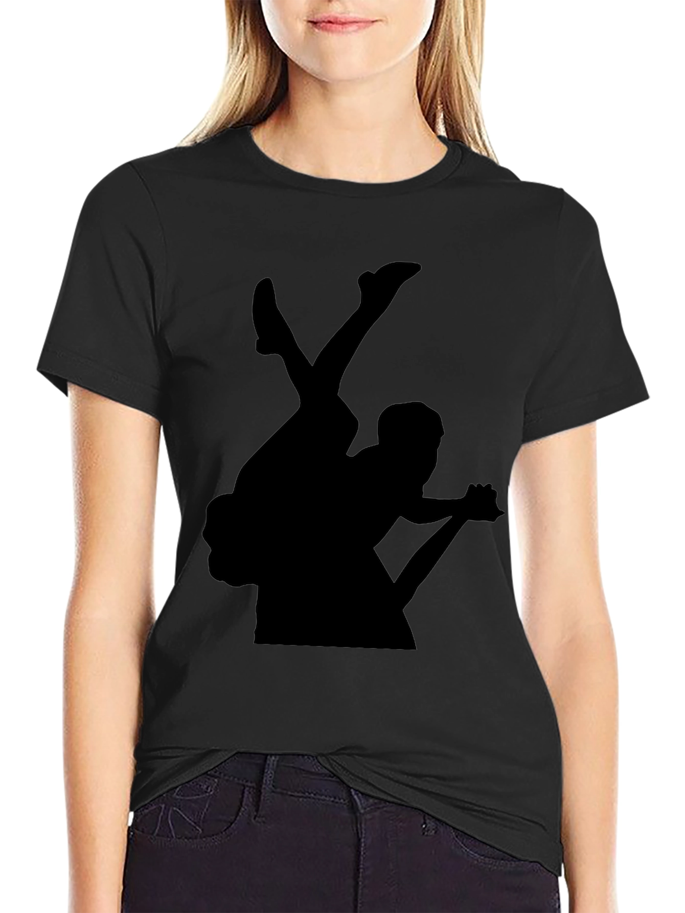 Black Silhouette Graphic Tee - Dark Style view 2