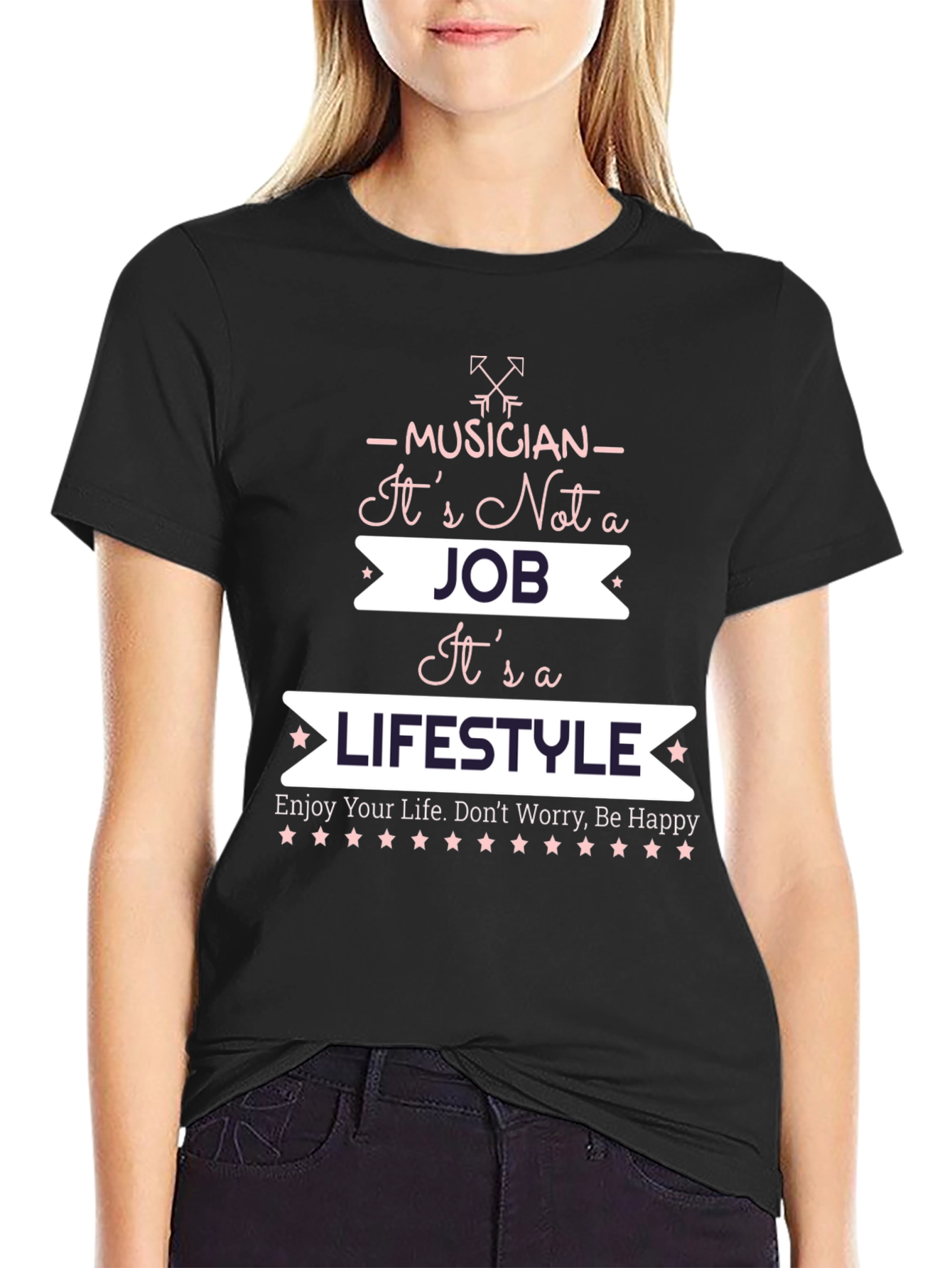 Black Musician Lifestyle Graphic Tee view 2