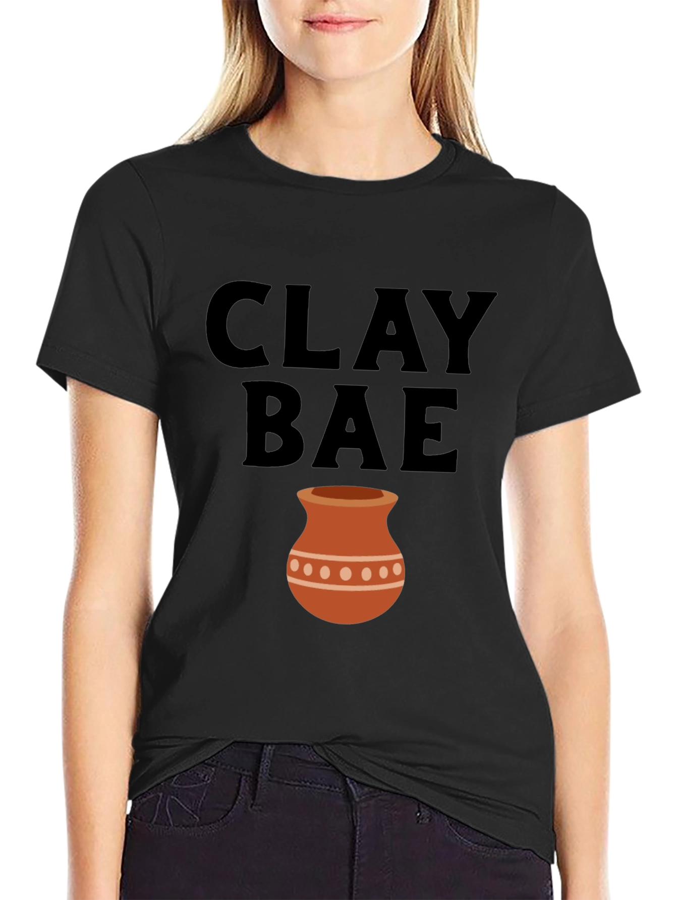 Black Clay Bae Graphic T-Shirt - Potter Lover Tee view 2