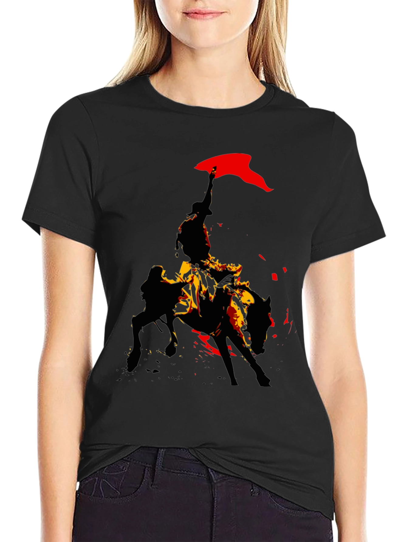Black Rodeo Rider Graphic Tee view 2