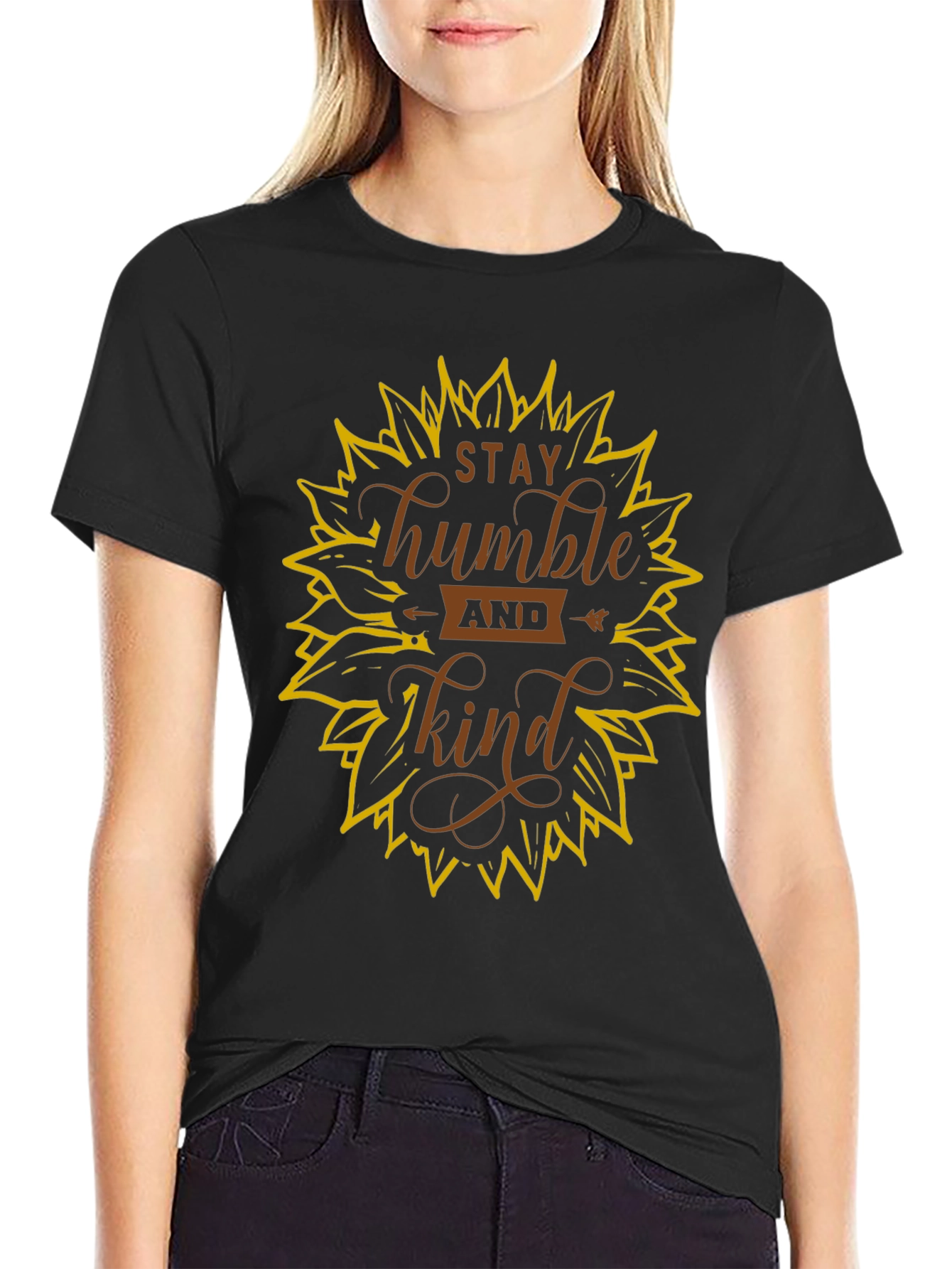Black Stay Humble Kind T-Shirt view 2