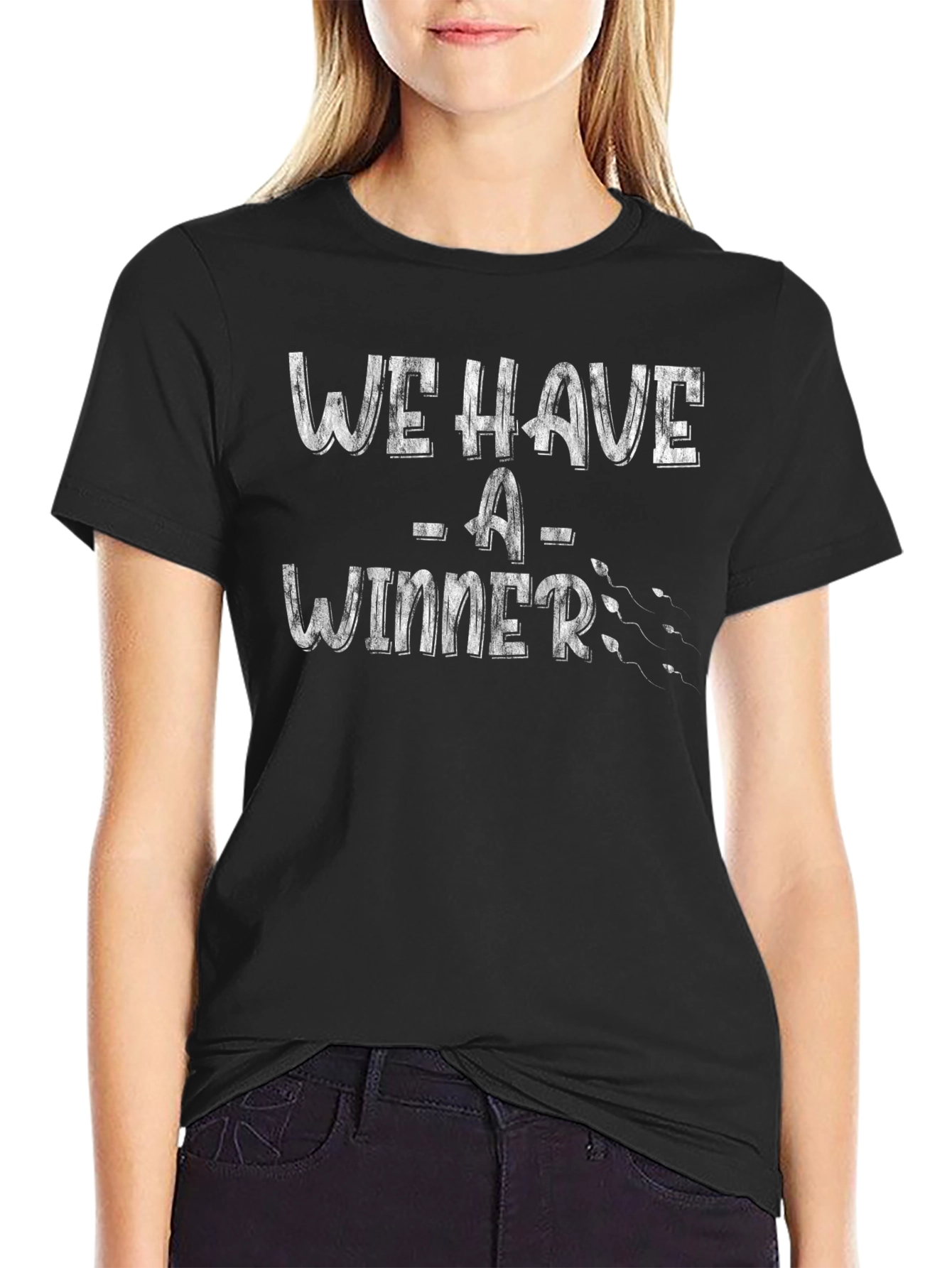 Black We Have a Winner Graphic Tee view 2