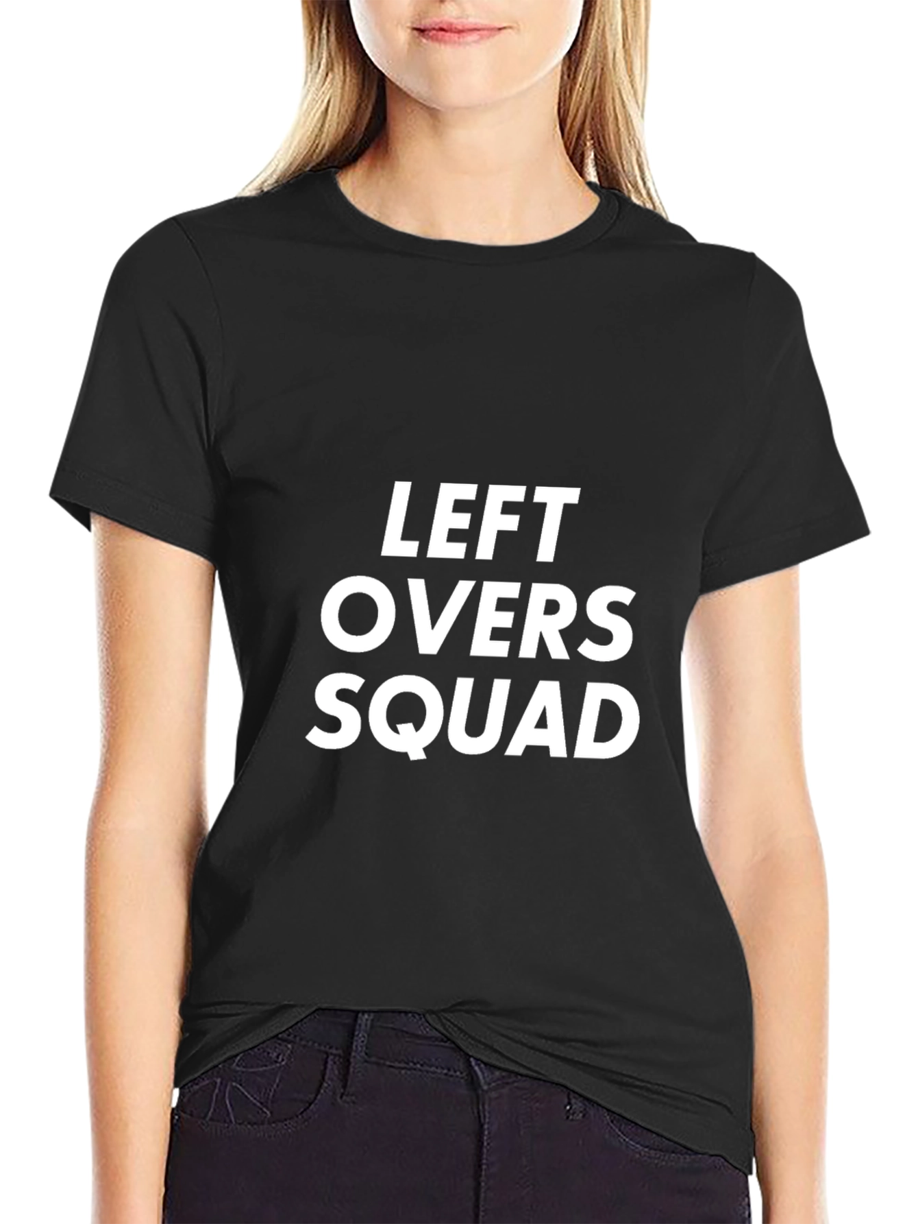 Black Left Overs Squad Graphic T-Shirt view 2