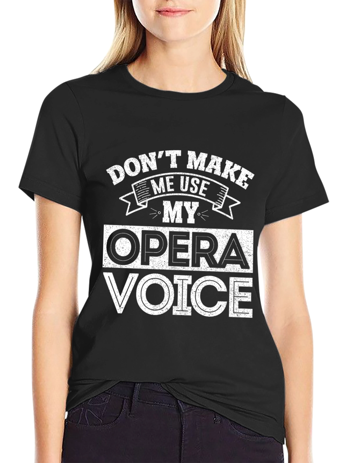 Black Opera Voice Funny T-Shirt - Vocalist Musician Gift view 2