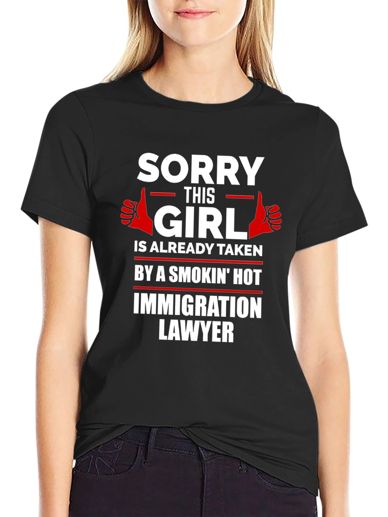 Black Funny Immigration Lawyer Taken T-Shirt view 2