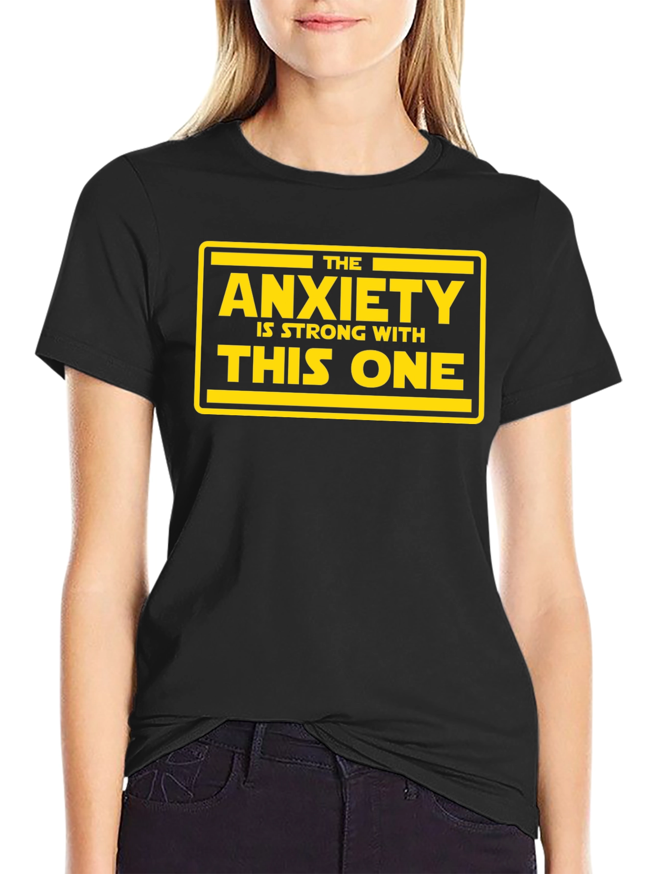 Black Anxiety is Strong With This One T-Shirt view 2