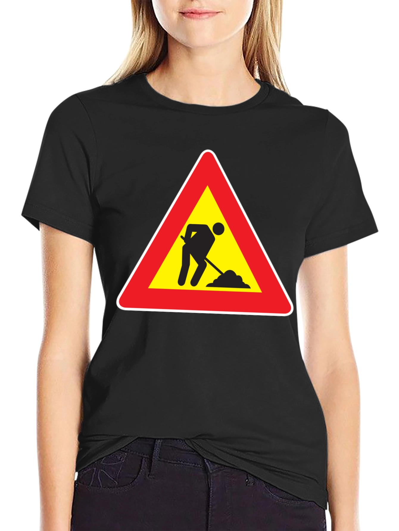 Black Men at Work Graphic T-Shirt - Black view 2