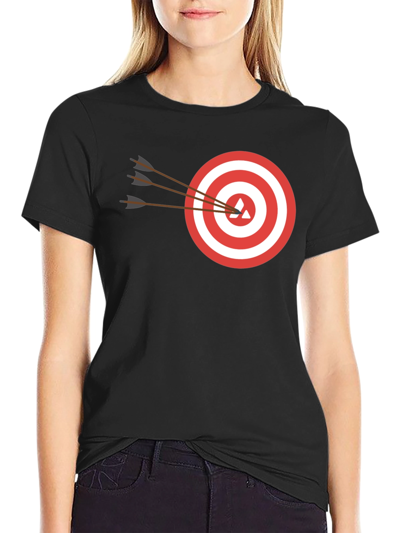 Black Target Practice T-Shirt - Bullseye Tee view 2