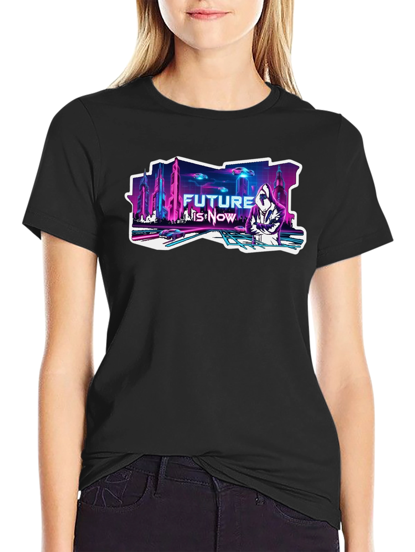 Black Future is Now Graphic T-Shirt - Black view 2