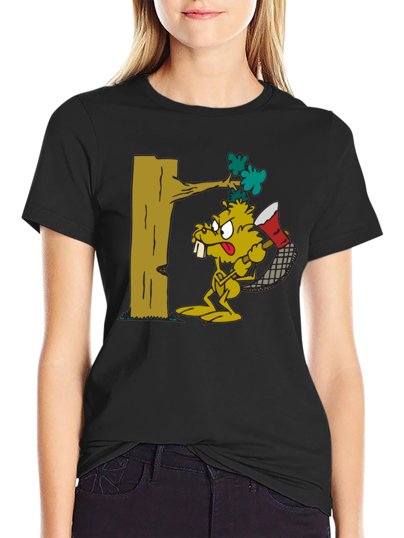 Black Beaver Lumberjack Graphic Tee view 2