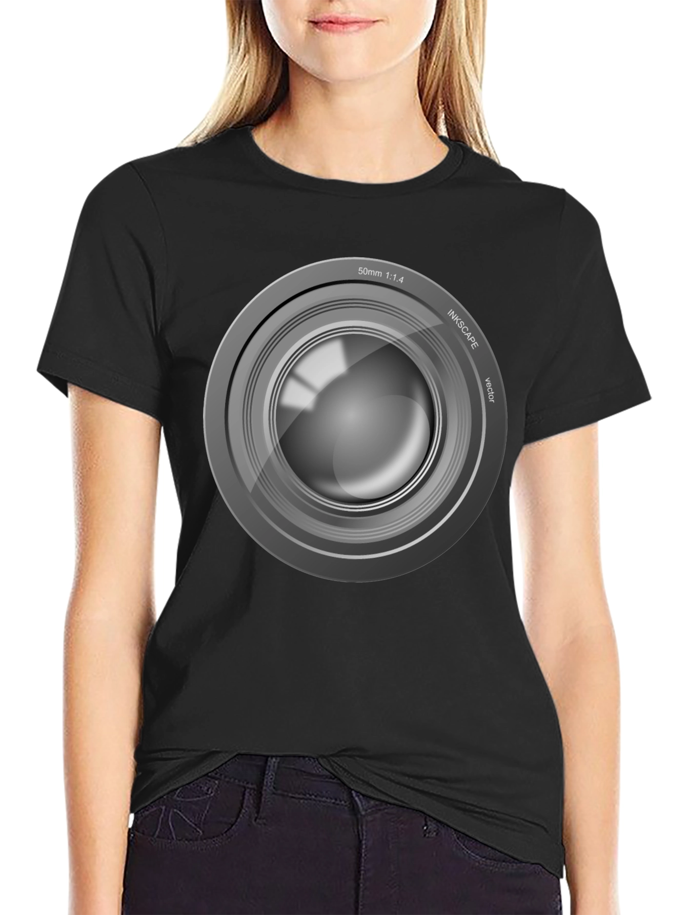 Camera Lens Graphic T-Shirt - Photographer Style - 2