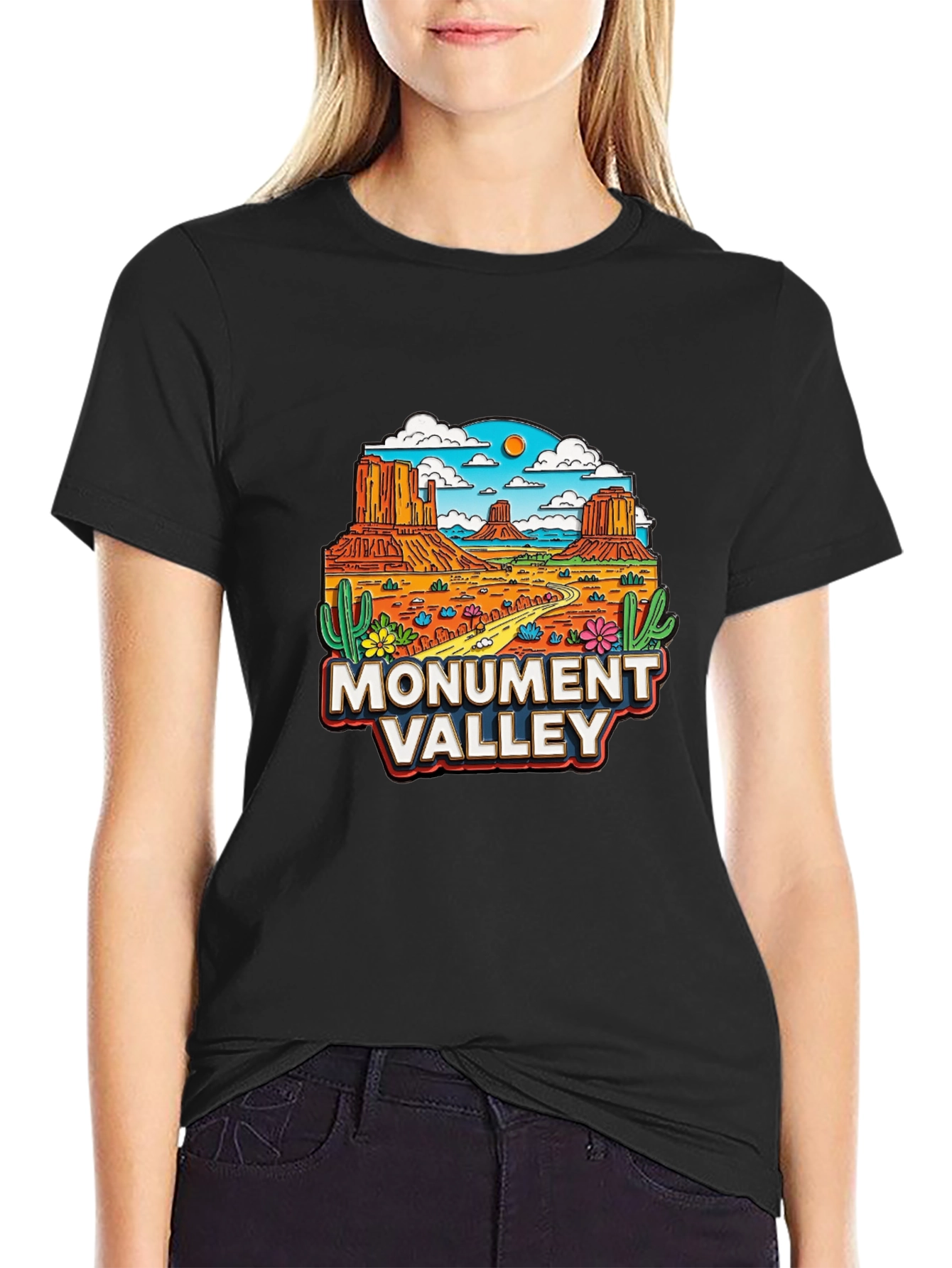 Monument Valley Graphic T-Shirt - Desert Scene Tee - 2