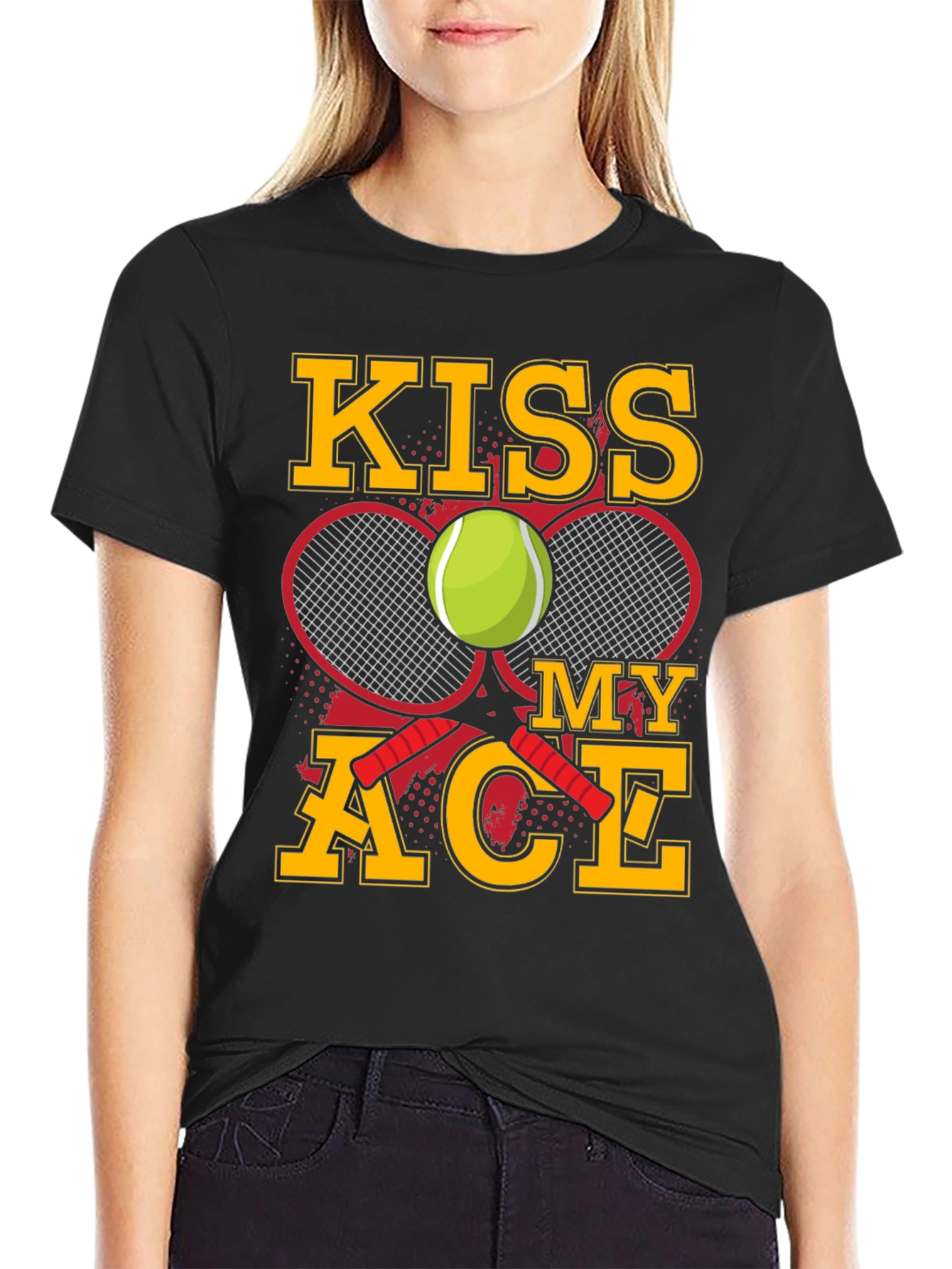 Kiss My Ace Tennis Graphic T-Shirt - 2