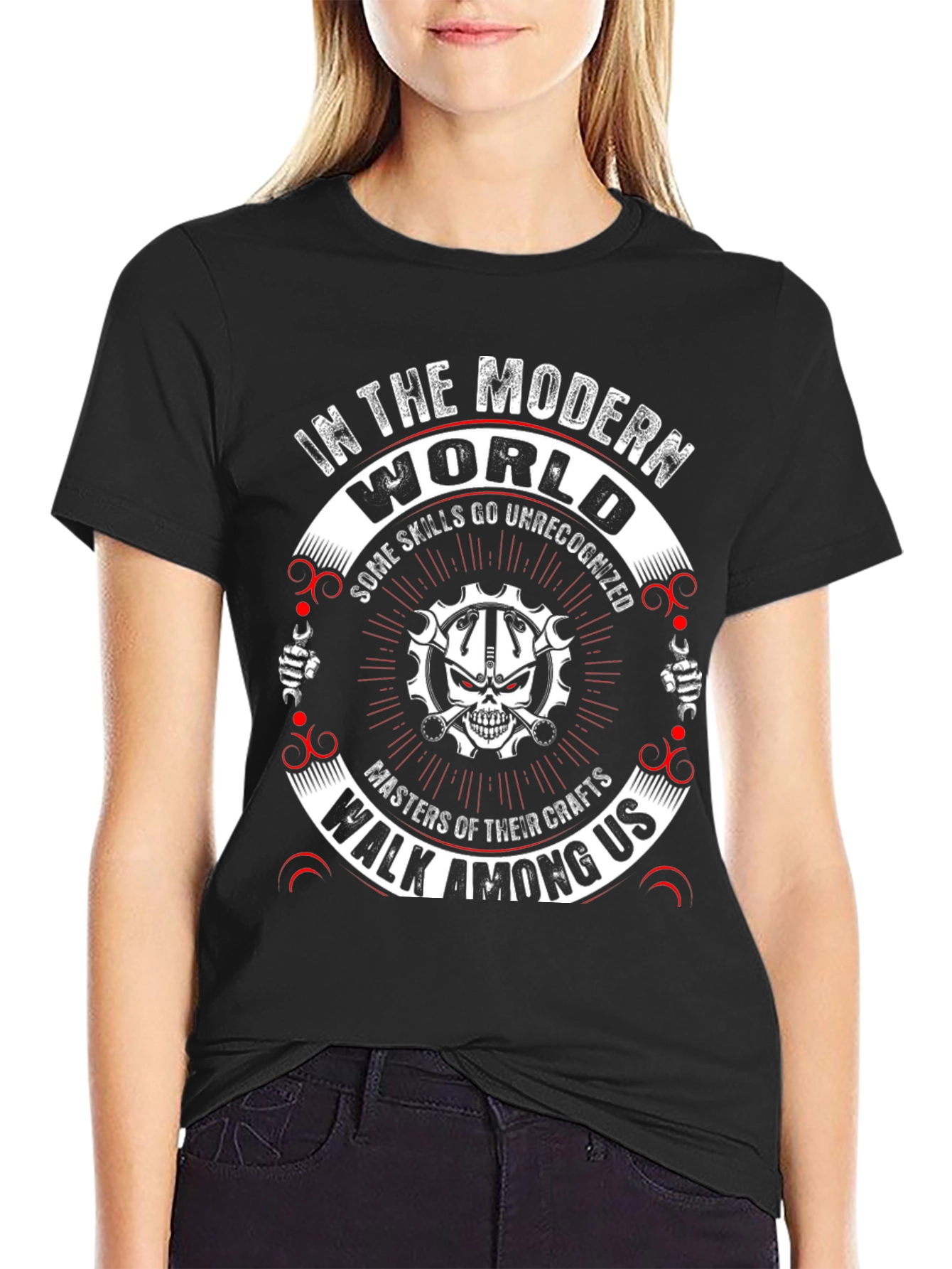 Modern World Skills T-Shirt - Craftsman Skull Tee - 2