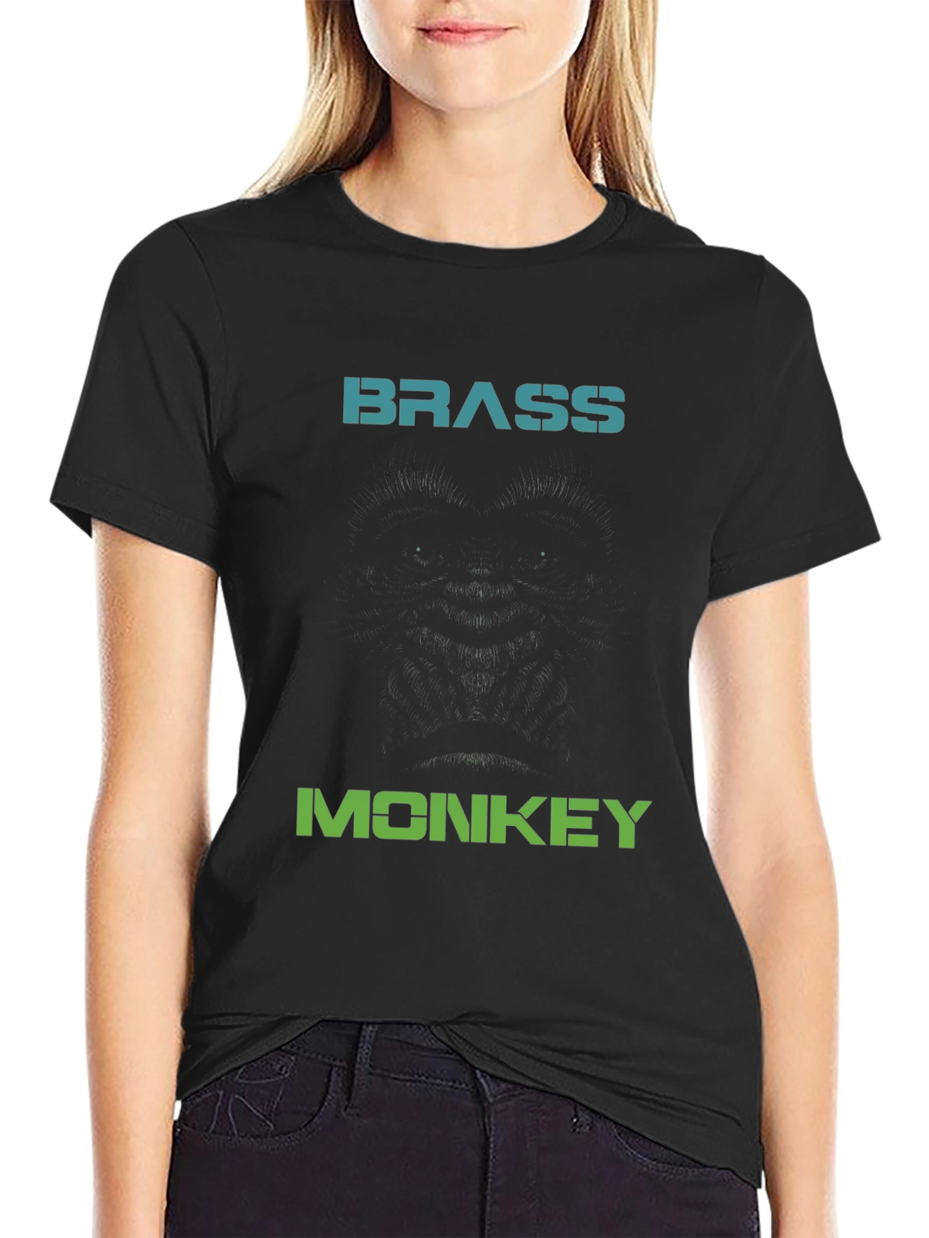 Black Brass Monkey Graphic Tee - Classic Hip Hop Style view 2