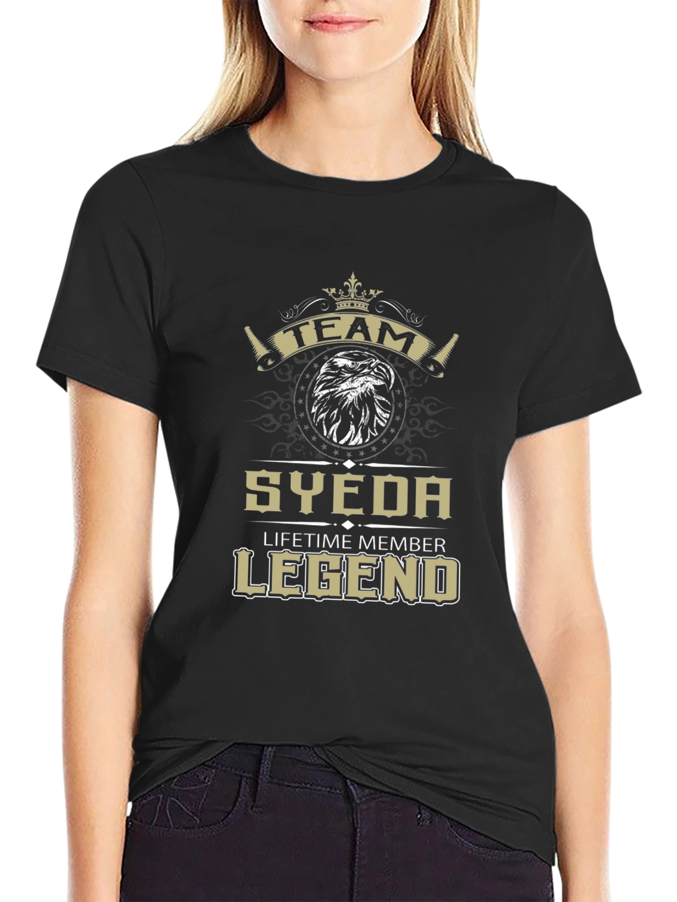 Black Syeda Legend Graphic T-Shirt view 2