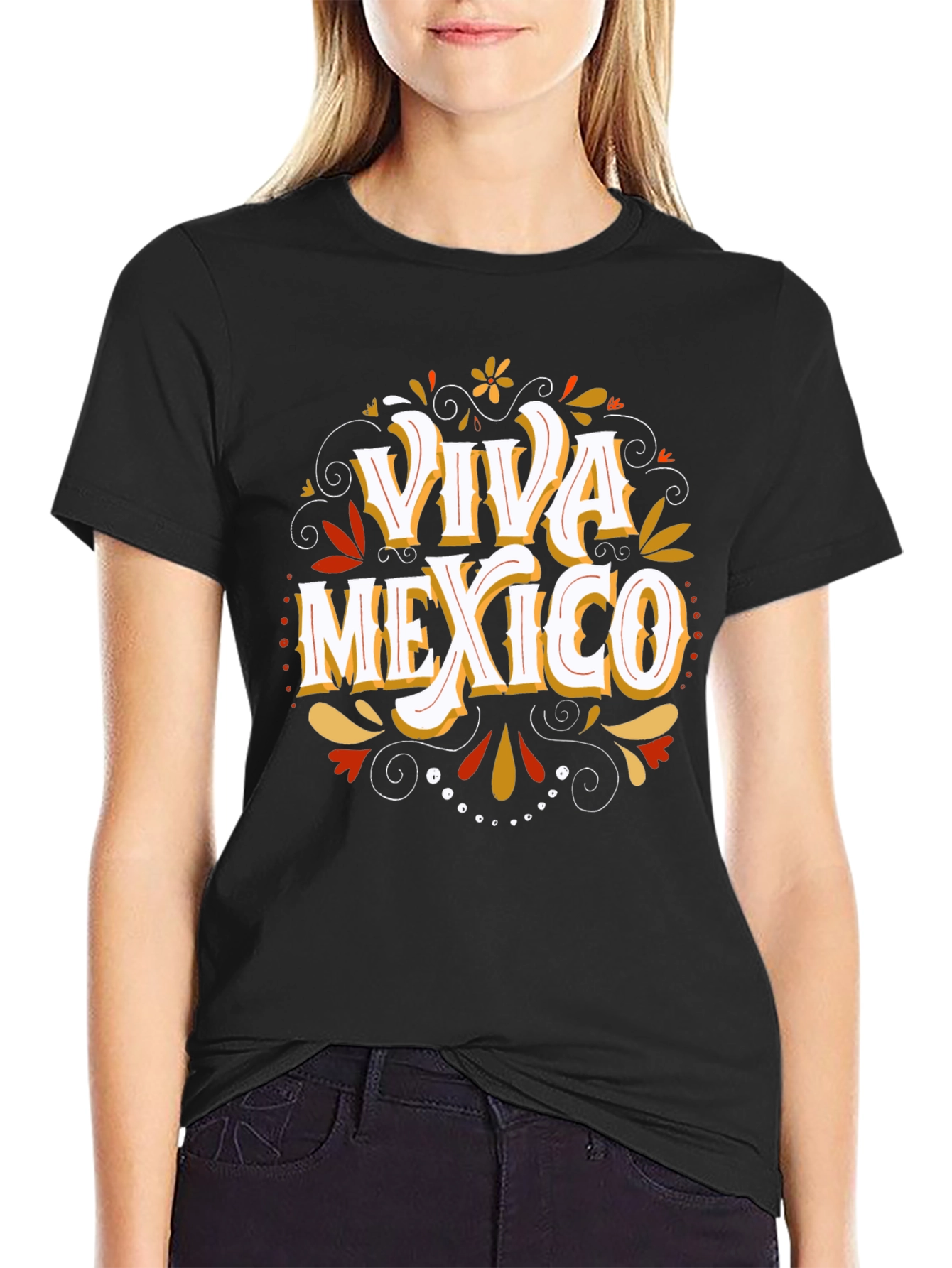 Viva Mexico Graphic Tee - Black Crew Neck - 2