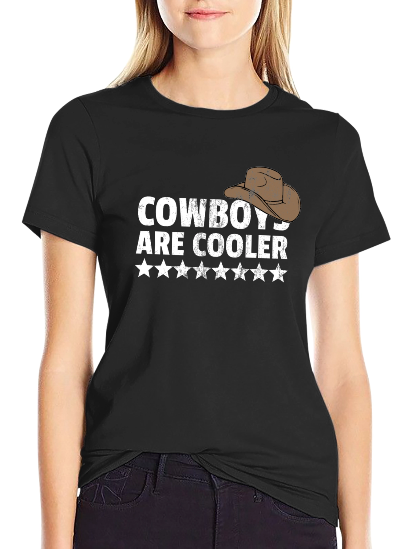 Black Cowboys are Cooler Graphic Tee - Western Style view 2