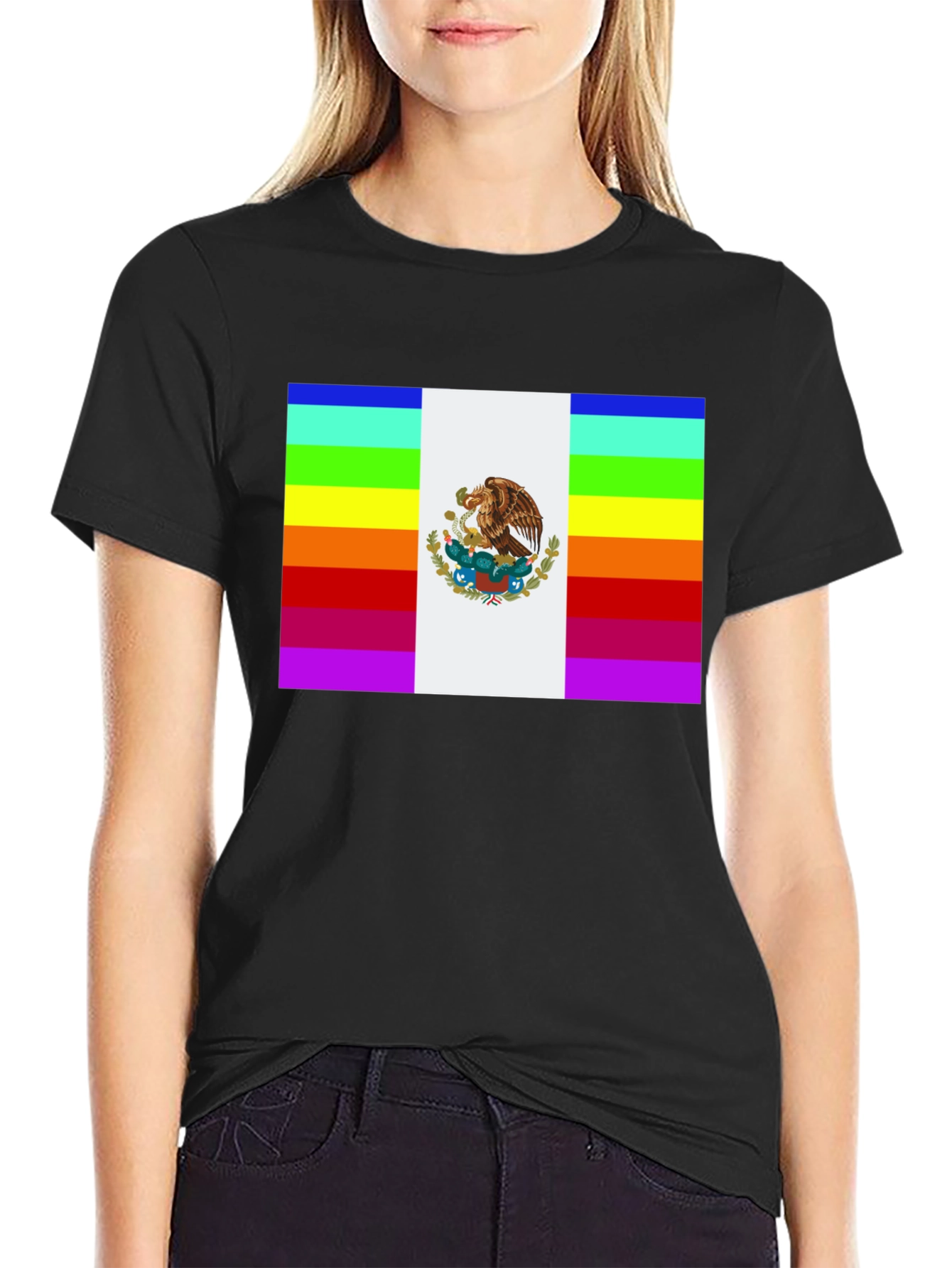 Rainbow Mexico Flag Pride T-Shirt - 2