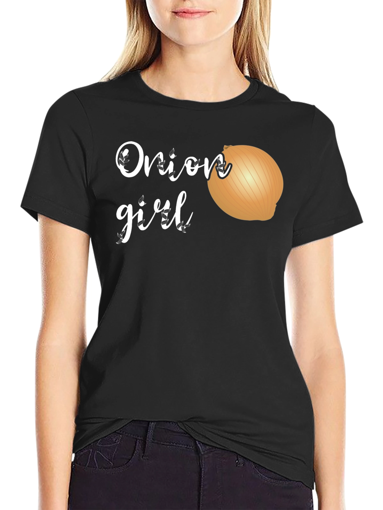Black Onion Girl Novelty Graphic Tee view 2