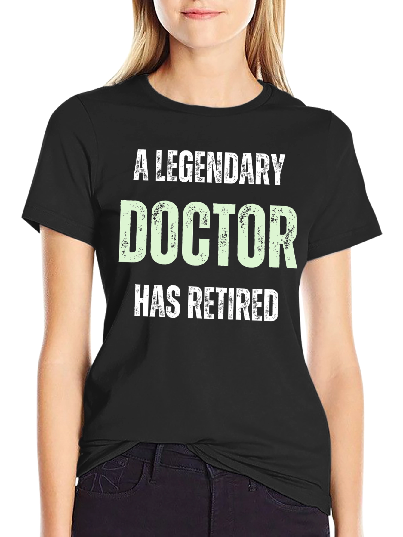 Black Legendary Doctor Retired T-Shirt view 2