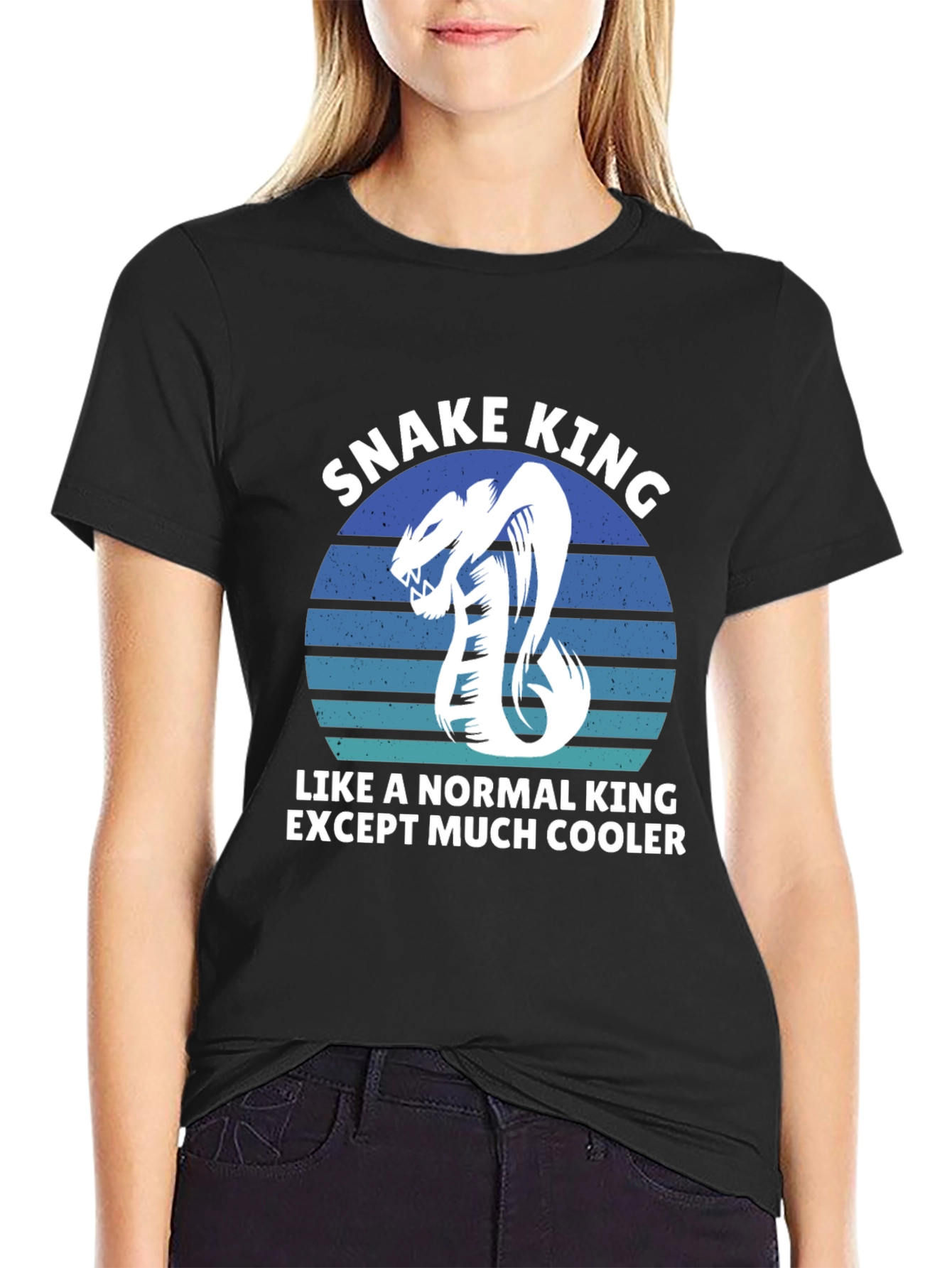 Black Snake King Graphic Tee - Cooler Than Normal view 2