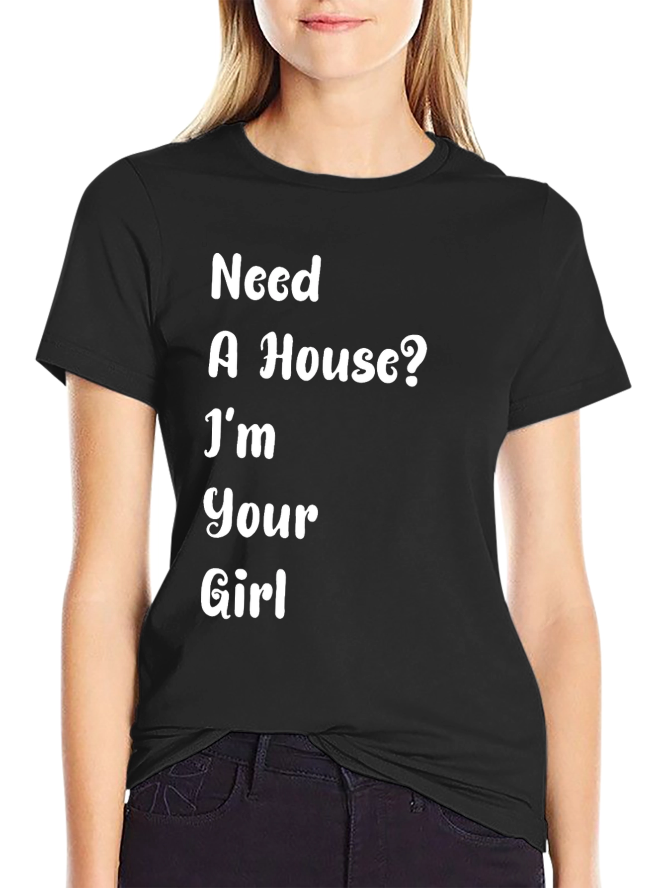 Black Need A House? Funny T-Shirt view 2