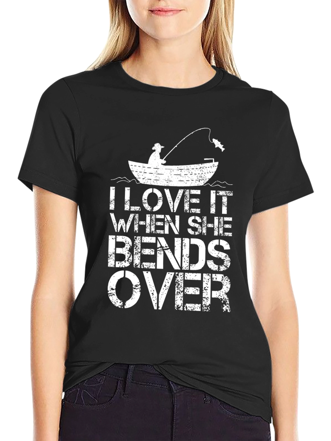 I Love It When She Bends Over Fishing T-Shirt - 2