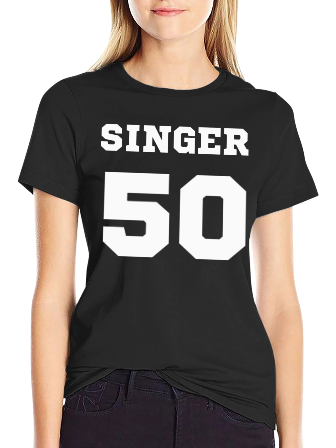 Black Singer 50 Black Graphic Tee view 2