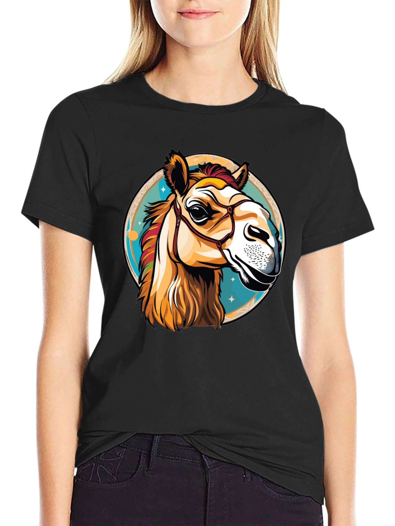 Black Camel T-Shirt - Men's Graphic Tee view 2