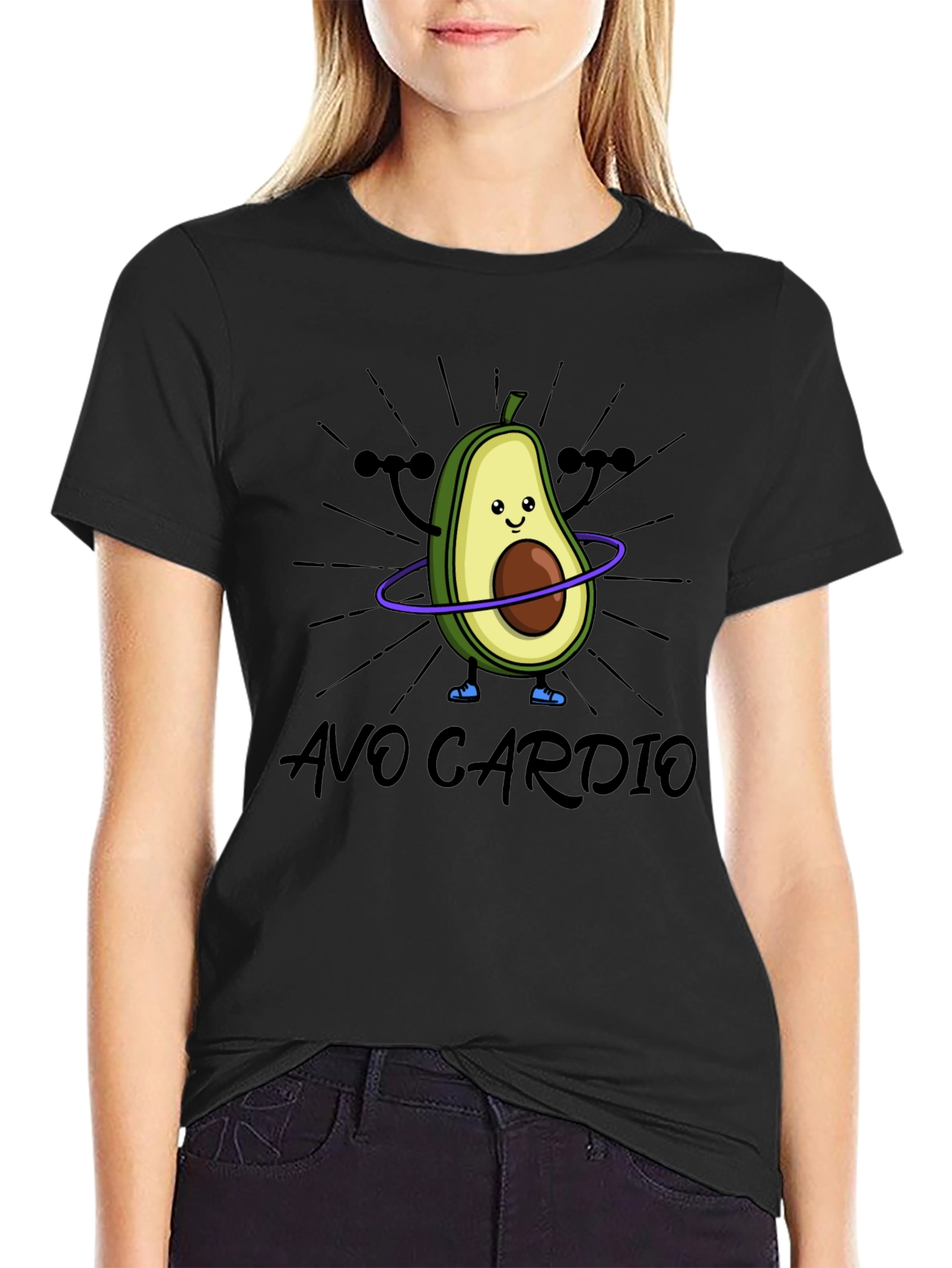 Black Avo Cardio Black T-Shirt view 2