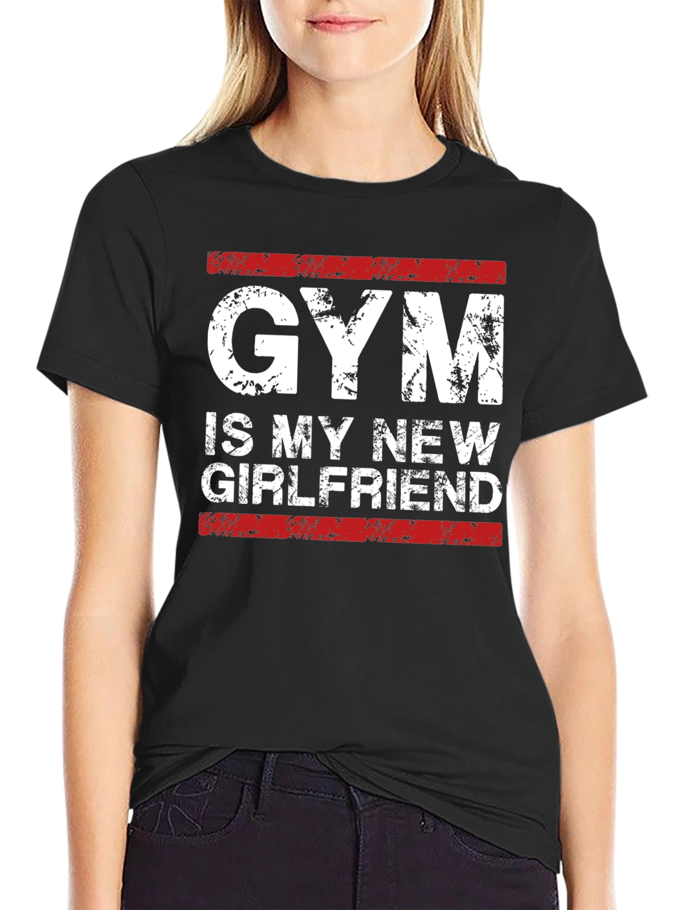Black Gym Is My New Girlfriend - Men's Graphic Tee view 2