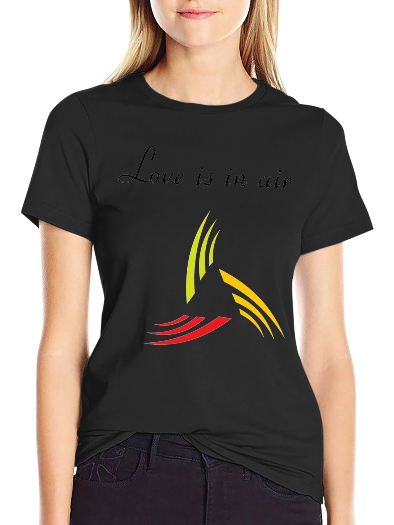 Black Love is in Air Graphic T-Shirt view 2
