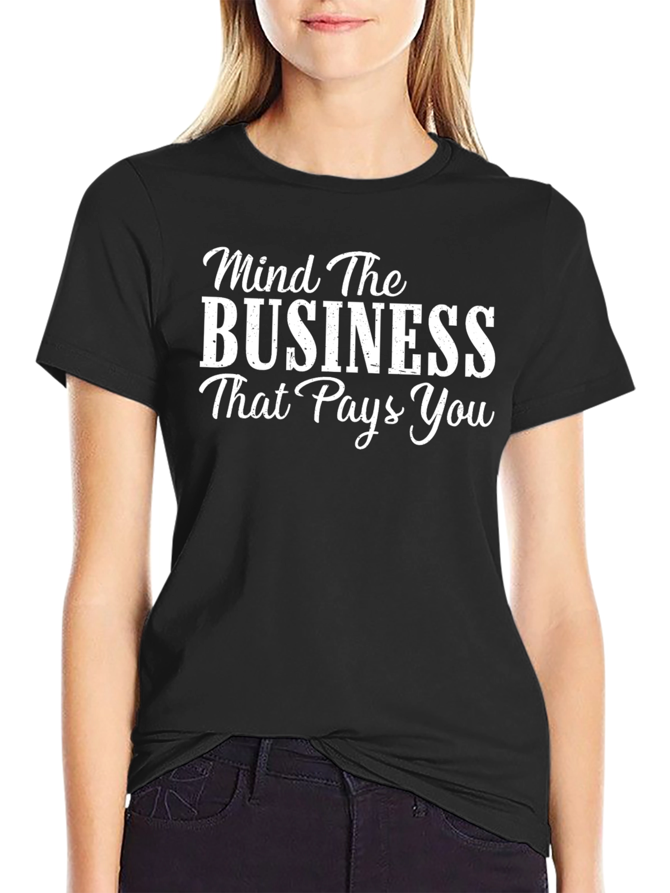 Black Mind The Business Black T-Shirt view 2