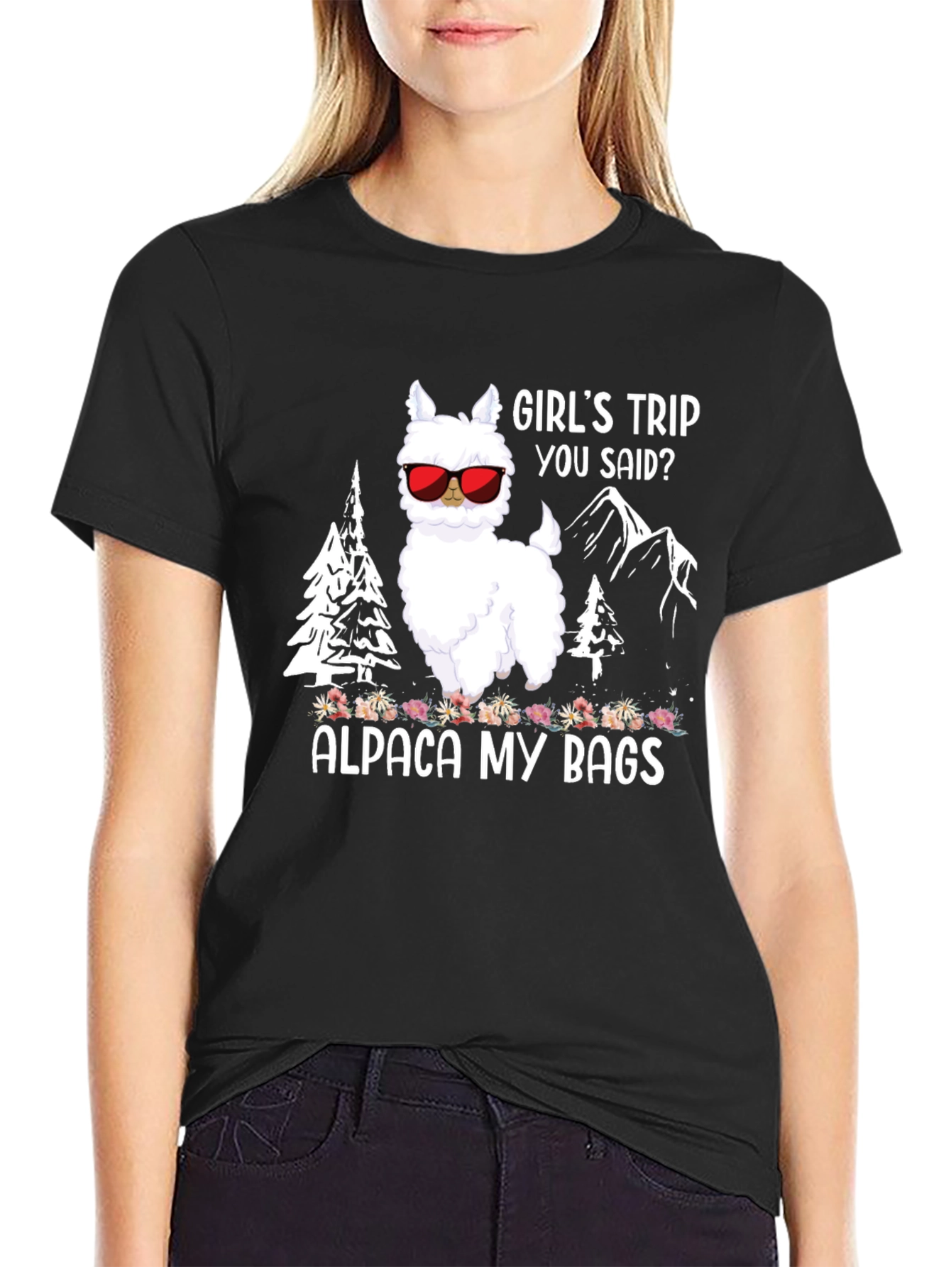 Black Alpaca My Bags T-Shirt view 2
