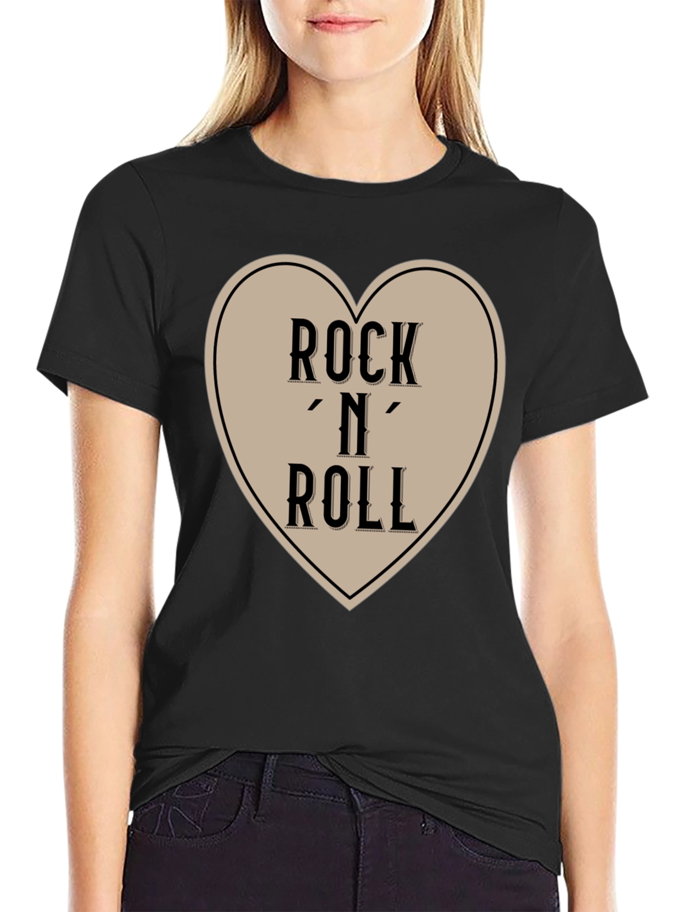 Black Rock 'N' Roll Heart Graphic Tee view 2